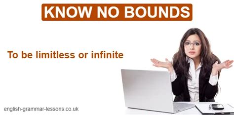 knows no bounds meaning|idioms .